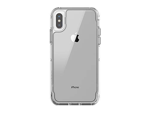 Griffin Survivor Clear Case Schutzhülle nach Militärstandard für Apple iPhone Xs / X [Kratzfeste Beschichtung I Dünnes Design I Stoßdämpfende Ecken I Qi kompatibel] (transparent) - TA43934 von Griffin