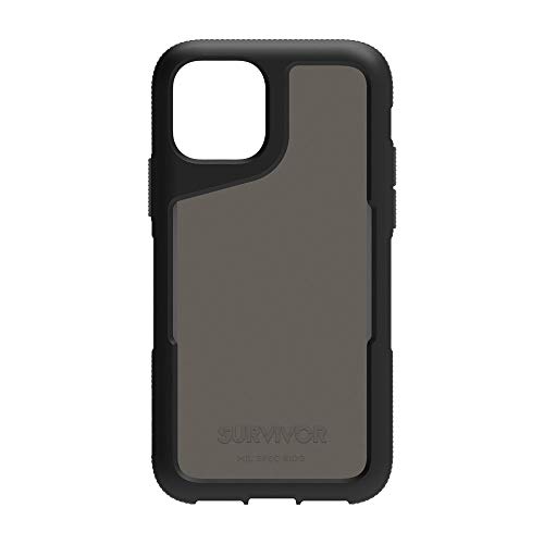 Griffin Survivor Endurance Case Hülle Apple iPhone 11 Pro (5.8") - Schwarz/Grau [3.3m sturzfest I Extrem Robust I Ultra-Schlank I Qi kompatible Handyhülle I Stoßdämpfende Ecken] - GIP-028-BKG von Griffin