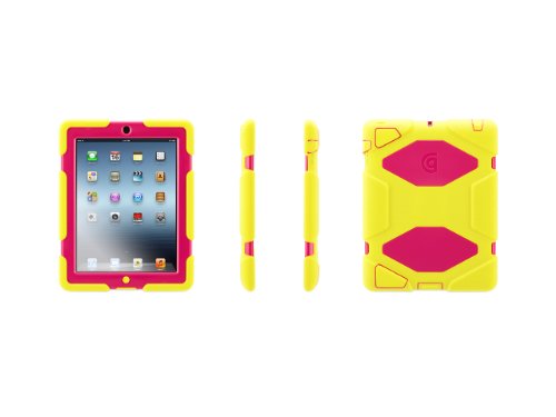 Griffin Survivor Schutzhülle für iPad 1/2/3, pink/gelb von Griffin