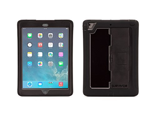 Griffin Survivor Slim Schutzhülle für Apple iPad Air - schwarz/schwarz/schwarz von Griffin