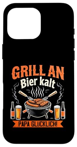 Grill Bier Papa Vatertag Familie Papa Grillen Für Männer Hülle für iPhone 16 Pro Max Grill Bier Papa Vatertag Familie Papa Grillen Für Männer Hülle für iPhone 16 Pro Max von Grill Bier Papa Vatertag Geschenkidee Familie