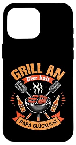 Grill Bier Papa Vatertag Familie Papa Grillen Für Männer Hülle für iPhone 16 Pro Max Grill Bier Papa Vatertag Familie Papa Grillen Für Männer Hülle für iPhone 16 Pro Max von Grill Bier Papa Vatertag Geschenkidee Familie