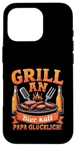Grill Bier Papa Vatertag Familie Papa Grillen Für Männer Hülle für iPhone 16 Pro Grill Bier Papa Vatertag Familie Papa Grillen Für Männer Hülle für iPhone 16 Pro von Grill Bier Papa Vatertag Geschenkidee Familie