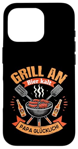 Grill Bier Papa Vatertag Familie Papa Grillen Für Männer Hülle für iPhone 16 Pro Grill Bier Papa Vatertag Familie Papa Grillen Für Männer Hülle für iPhone 16 Pro von Grill Bier Papa Vatertag Geschenkidee Familie