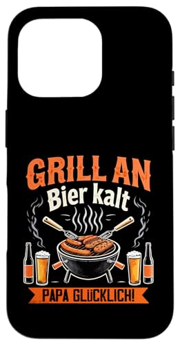 Grill Bier Papa Vatertag Familie Papa Grillen Für Männer Hülle für iPhone 16 Pro Grill Bier Papa Vatertag Familie Papa Grillen Für Männer Hülle für iPhone 16 Pro von Grill Bier Papa Vatertag Geschenkidee Familie