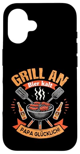 Grill Bier Papa Vatertag Familie Papa Grillen Für Männer Hülle für iPhone 16 Grill Bier Papa Vatertag Familie Papa Grillen Für Männer Hülle für iPhone 16 von Grill Bier Papa Vatertag Geschenkidee Familie