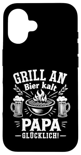 Grill Bier Papa Vatertag Familie Papa Grillen Für Männer Hülle für iPhone 16 Grill Bier Papa Vatertag Familie Papa Grillen Für Männer Hülle für iPhone 16 von Grill Bier Papa Vatertag Geschenkidee Familie