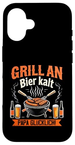 Grill Bier Papa Vatertag Familie Papa Grillen Für Männer Hülle für iPhone 16 Grill Bier Papa Vatertag Familie Papa Grillen Für Männer Hülle für iPhone 16 von Grill Bier Papa Vatertag Geschenkidee Familie