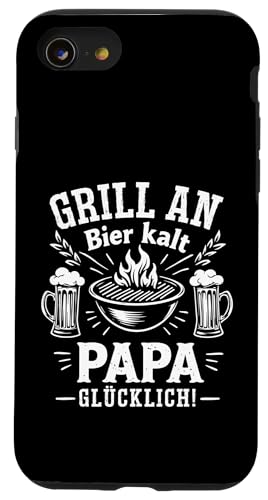 Grill Bier Papa Vatertag Familie Papa Grillen Für Männer Hülle für iPhone SE (2020) / 7 / 8 von Grill Bier Papa Vatertag Geschenkidee Familie