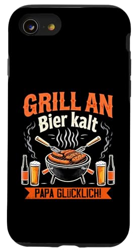 Grill Bier Papa Vatertag Familie Papa Grillen Für Männer Hülle für iPhone SE (2020) / 7 / 8 von Grill Bier Papa Vatertag Geschenkidee Familie