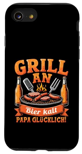 Grill Bier Papa Vatertag Familie Papa Grillen Für Männer Hülle für iPhone SE (2020) / 7 / 8 von Grill Bier Papa Vatertag Geschenkidee Familie