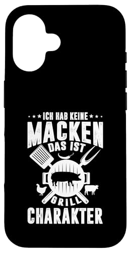 Grill Charakter Papa Vatertag Spruch Für Männer Humor Hülle für iPhone 16 von Grill Charakter Papa Vatertag Geschenk Humor