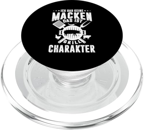 Grill Charakter Papa Vatertag Spruch Für Männer Humor PopSockets PopGrip für MagSafe von Grill Charakter Papa Vatertag Geschenk Humor
