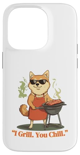 I Grill. You Chill. Shiba BBQ Vibes Hülle für iPhone 14 Pro von Grill Dad Animal Club