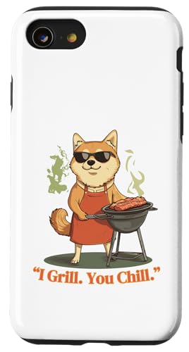 I Grill. You Chill. Shiba BBQ Vibes Hülle für iPhone SE (2020) / 7 / 8 von Grill Dad Animal Club