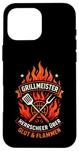Grillmeister - Bratwurst Party Sommer Grillen Hülle für iPhone 16 Pro Max Grillmeister - Bratwurst Party Sommer Grillen Hülle für iPhone 16 Pro Max von Grillabend Grillmeister Lustiger Griller Spruch