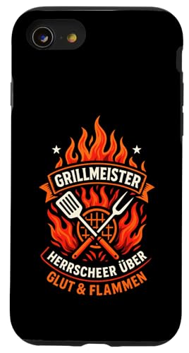 Grillmeister - Bratwurst Party Sommer Grillen Hülle für iPhone SE (2020) / 7 / 8 von Grillabend Grillmeister Lustiger Griller Spruch