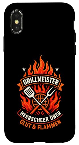 Grillmeister - Bratwurst Party Sommer Grillen Hülle für iPhone X/XS Grillmeister - Bratwurst Party Sommer Grillen Hülle für iPhone X/XS von Grillabend Grillmeister Lustiger Griller Spruch