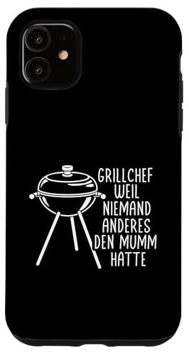 Grillchef Papa Vatertag Mumm Familie Liebe Grillen Männer Hülle für iPhone 11 von Grillchef Papa Vatertag Geschenkidee Familie