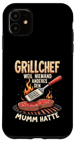 Grillchef Papa Vatertag Mumm Familie Liebe Grillen Männer Hülle für iPhone 11 von Grillchef Papa Vatertag Geschenkidee Familie
