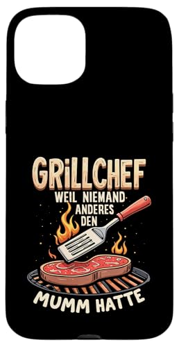 Grillchef Papa Vatertag Mumm Familie Liebe Grillen Männer Hülle für iPhone 15 Plus von Grillchef Papa Vatertag Geschenkidee Familie