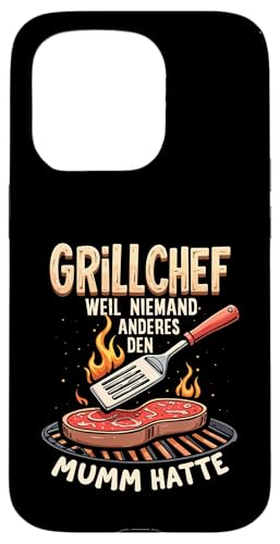 Grillchef Papa Vatertag Mumm Familie Liebe Grillen Männer Hülle für iPhone 15 Pro von Grillchef Papa Vatertag Geschenkidee Familie