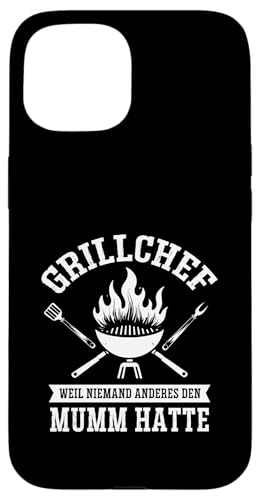 Grillchef Papa Vatertag Mumm Familie Liebe Grillen Männer Hülle für iPhone 15 von Grillchef Papa Vatertag Geschenkidee Familie