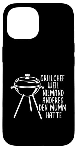 Grillchef Papa Vatertag Mumm Familie Liebe Grillen Männer Hülle für iPhone 15 von Grillchef Papa Vatertag Geschenkidee Familie