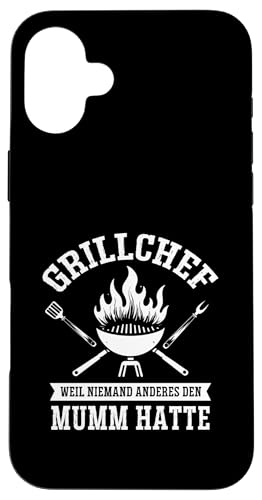 Grillchef Papa Vatertag Mumm Familie Liebe Grillen Männer Hülle für iPhone 16 Plus von Grillchef Papa Vatertag Geschenkidee Familie