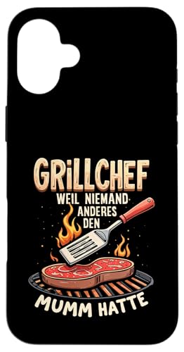 Grillchef Papa Vatertag Mumm Familie Liebe Grillen Männer Hülle für iPhone 16 Plus von Grillchef Papa Vatertag Geschenkidee Familie