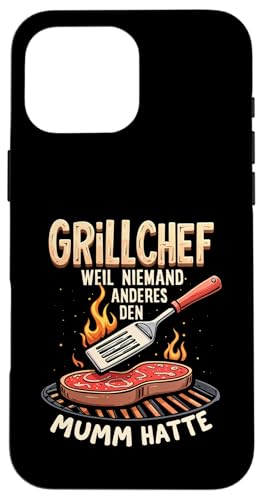 Grillchef Papa Vatertag Mumm Familie Liebe Grillen Männer Hülle für iPhone 16 Pro Max von Grillchef Papa Vatertag Geschenkidee Familie
