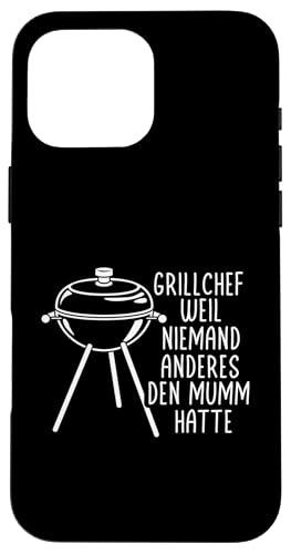 Grillchef Papa Vatertag Mumm Familie Liebe Grillen Männer Hülle für iPhone 16 Pro Max von Grillchef Papa Vatertag Geschenkidee Familie