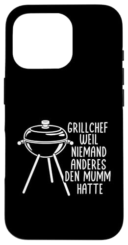 Grillchef Papa Vatertag Mumm Familie Liebe Grillen Männer Hülle für iPhone 16 Pro von Grillchef Papa Vatertag Geschenkidee Familie