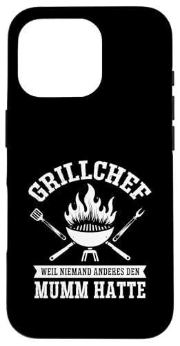 Grillchef Papa Vatertag Mumm Familie Liebe Grillen Männer Hülle für iPhone 16 Pro von Grillchef Papa Vatertag Geschenkidee Familie