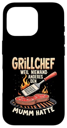 Grillchef Papa Vatertag Mumm Familie Liebe Grillen Männer Hülle für iPhone 16 Pro von Grillchef Papa Vatertag Geschenkidee Familie