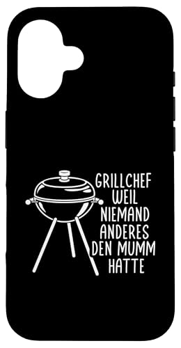 Grillchef Papa Vatertag Mumm Familie Liebe Grillen Männer Hülle für iPhone 16 von Grillchef Papa Vatertag Geschenkidee Familie