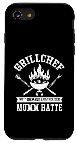 Grillchef Papa Vatertag Mumm Familie Liebe Grillen Männer Hülle für iPhone SE (2020) / 7 / 8 von Grillchef Papa Vatertag Geschenkidee Familie