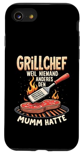 Grillchef Papa Vatertag Mumm Familie Liebe Grillen Männer Hülle für iPhone SE (2020) / 7 / 8 von Grillchef Papa Vatertag Geschenkidee Familie