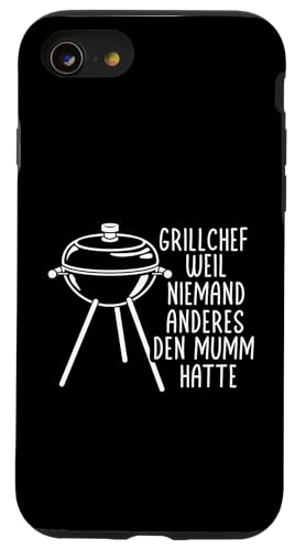 Grillchef Papa Vatertag Mumm Familie Liebe Grillen Männer Hülle für iPhone SE (2020) / 7 / 8 von Grillchef Papa Vatertag Geschenkidee Familie