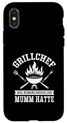Grillchef Papa Vatertag Mumm Familie Liebe Grillen Männer Hülle für iPhone X/XS von Grillchef Papa Vatertag Geschenkidee Familie