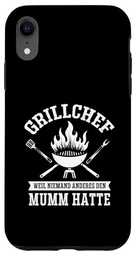 Grillchef Papa Vatertag Mumm Familie Liebe Grillen Männer Hülle für iPhone XR von Grillchef Papa Vatertag Geschenkidee Familie