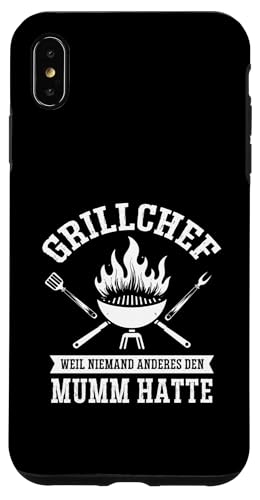 Grillchef Papa Vatertag Mumm Familie Liebe Grillen Männer Hülle für iPhone XS Max von Grillchef Papa Vatertag Geschenkidee Familie