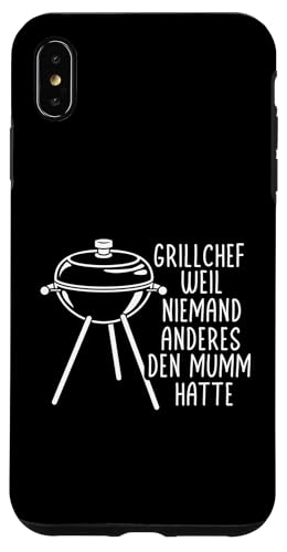 Grillchef Papa Vatertag Mumm Familie Liebe Grillen Männer Hülle für iPhone XS Max von Grillchef Papa Vatertag Geschenkidee Familie