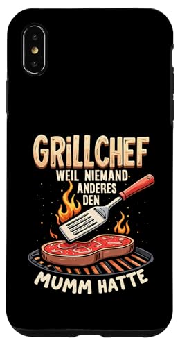 Grillchef Papa Vatertag Mumm Familie Liebe Grillen Männer Hülle für iPhone XS Max von Grillchef Papa Vatertag Geschenkidee Familie