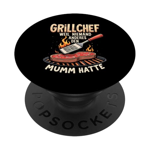 Grillchef Papa Vatertag Mumm Familie Liebe Grillen Männer PopSockets Klebender PopGrip von Grillchef Papa Vatertag Geschenkidee Familie