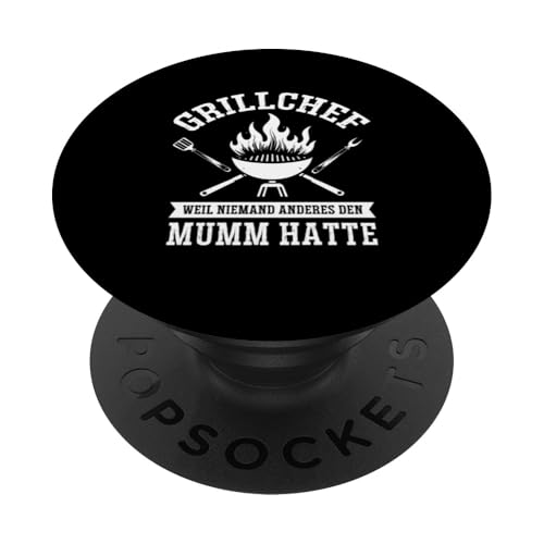 Grillchef Papa Vatertag Mumm Familie Liebe Grillen Männer PopSockets Klebender PopGrip von Grillchef Papa Vatertag Geschenkidee Familie
