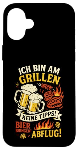 Ich Bin Am Grillen Keine Tipps! - Grillmeister Hülle für iPhone 16 Plus Ich Bin Am Grillen Keine Tipps! - Grillmeister Hülle für iPhone 16 Plus von Grillen Bbq Sommer Party Bier Brauerei Wurst
