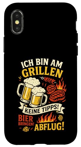 Ich Bin Am Grillen Keine Tipps! - Grillmeister Hülle für iPhone X/XS Ich Bin Am Grillen Keine Tipps! - Grillmeister Hülle für iPhone X/XS von Grillen Bbq Sommer Party Bier Brauerei Wurst
