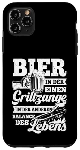 Grillen Bier Grillzange Balance des Lebens Männer Vatertag Hülle für iPhone 11 Pro Max von Grillen Bier Balance Grillmeister BBQ Vatertag