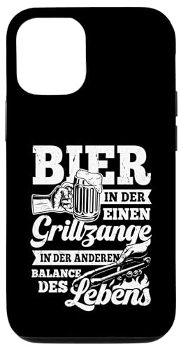 Grillen Bier Grillzange Balance des Lebens Männer Vatertag Hülle für iPhone 12/12 Pro von Grillen Bier Balance Grillmeister BBQ Vatertag